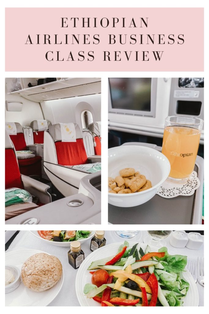 If you’re planning on flying Ethiopian Airlines business class or if you’re a nerd about business class cabins (like me!!) and love reading reviews, click through to check out my review of Ethiopian Airlines Business Class!