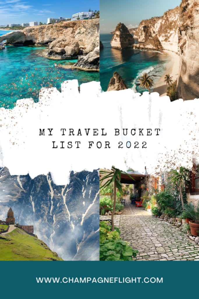 If you're searching for bucket list destinations for 2022 I hope my travel bucket list serves as some good inspiration! Cheers to more travel this year!