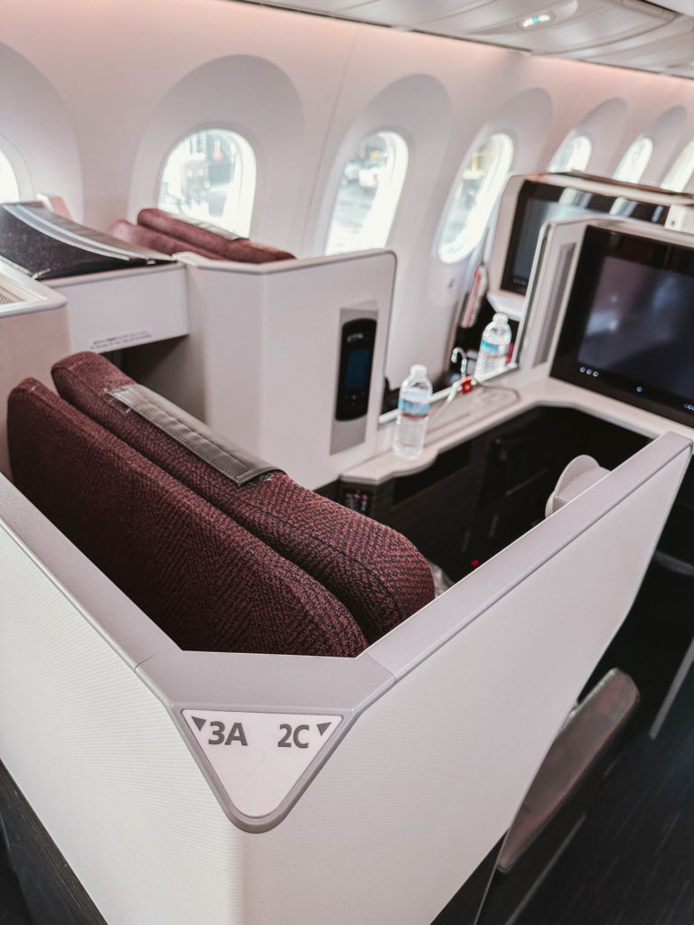 Click through to check out my review of Japan Airlines business class including how to book Japan Airlines business class with points. This review also includes a detailed look at the vegetarian and vegan options on JAL business class!